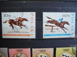 Timbres: Polonia 1967. Ybert: 1591 1593 Caballos. Nuevo Con charnela